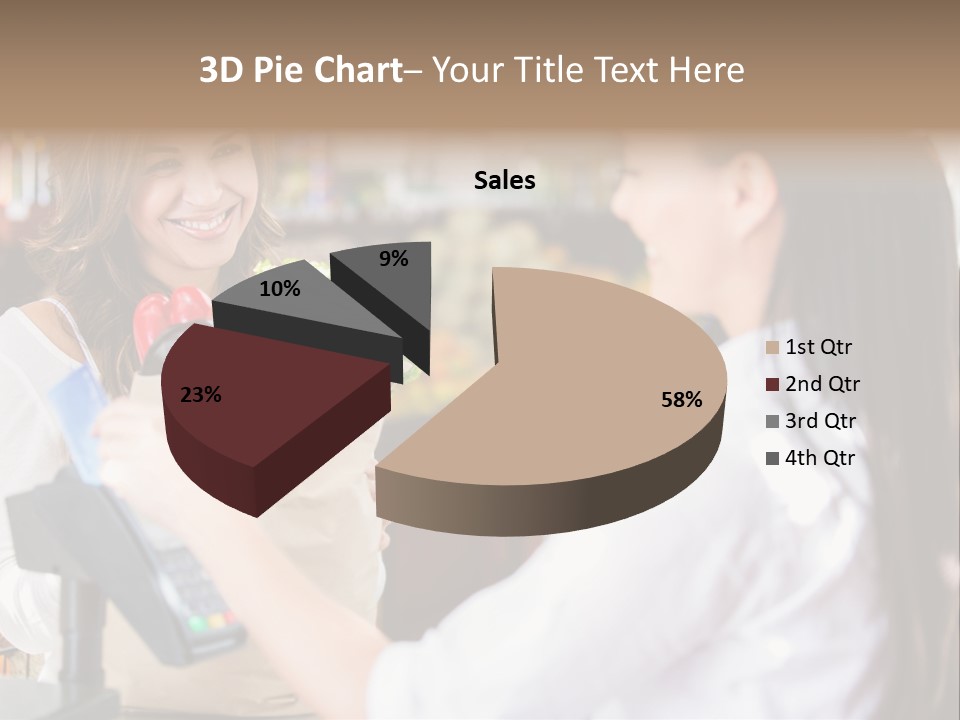 Supermarket Grocery Debit PowerPoint Template