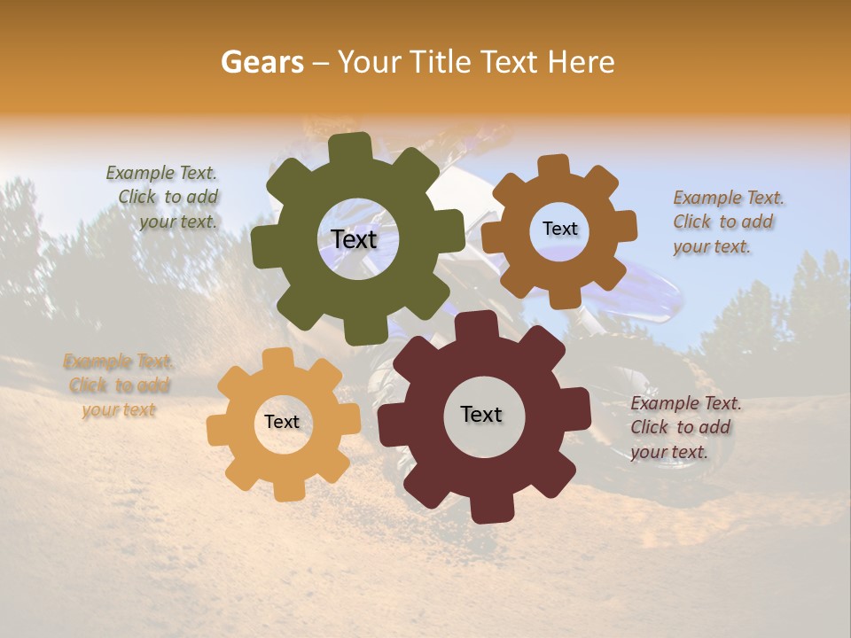 Jump Wild Cross PowerPoint Template