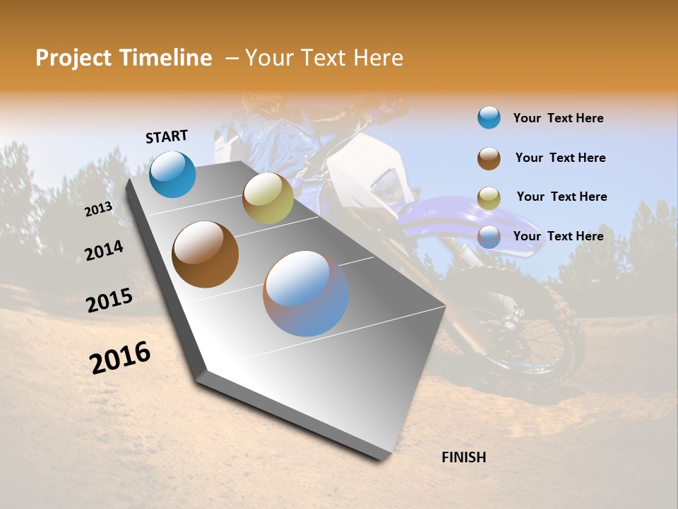 Jump Wild Cross PowerPoint Template