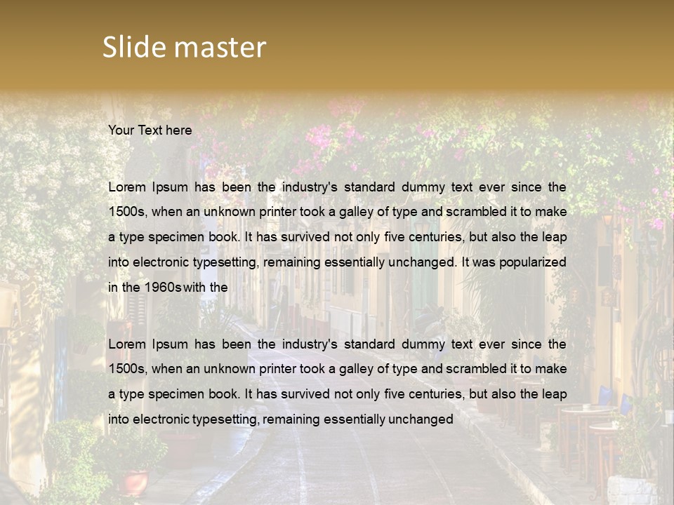 Folk Vivid Sightseeing PowerPoint Template