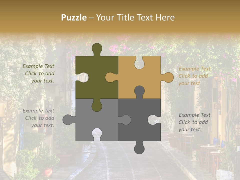 Folk Vivid Sightseeing PowerPoint Template