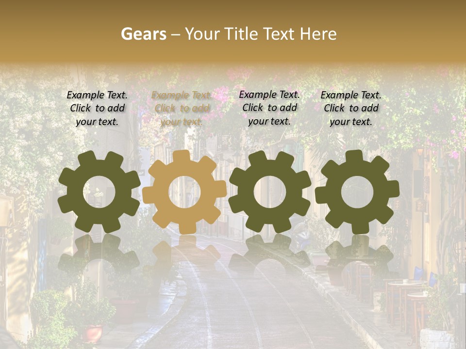 Folk Vivid Sightseeing PowerPoint Template