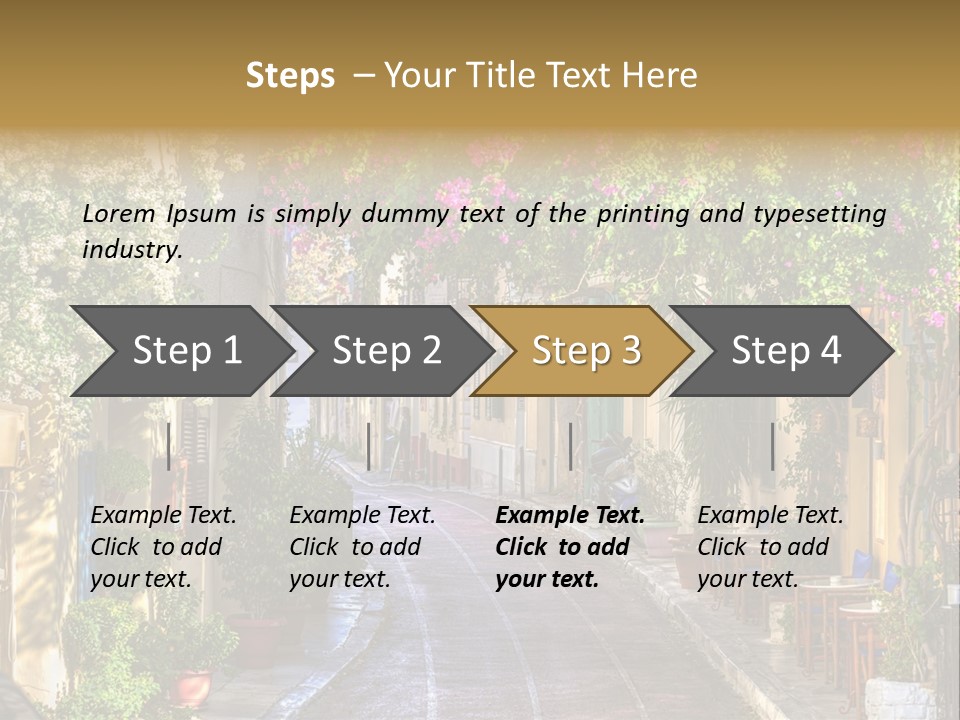 Folk Vivid Sightseeing PowerPoint Template