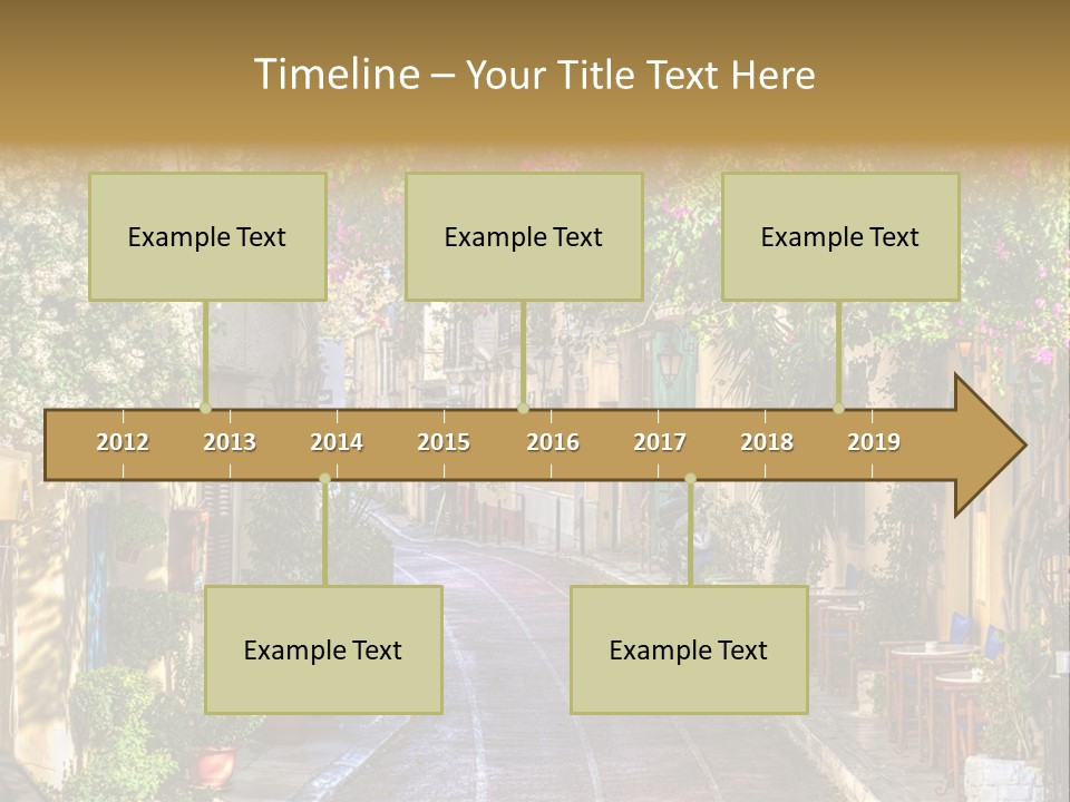Folk Vivid Sightseeing PowerPoint Template