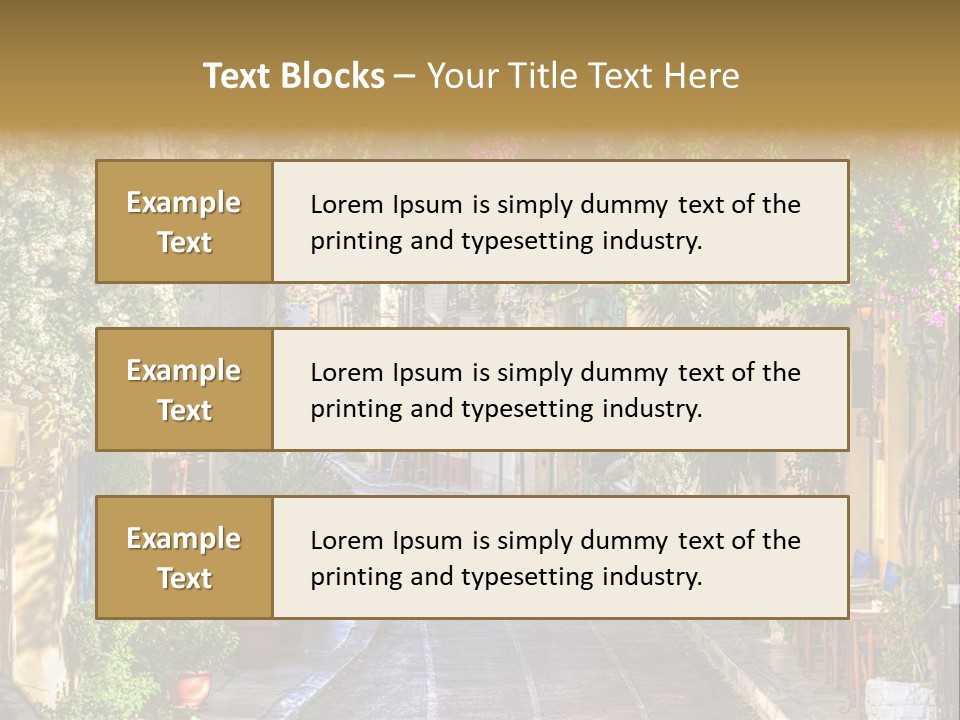 Folk Vivid Sightseeing PowerPoint Template