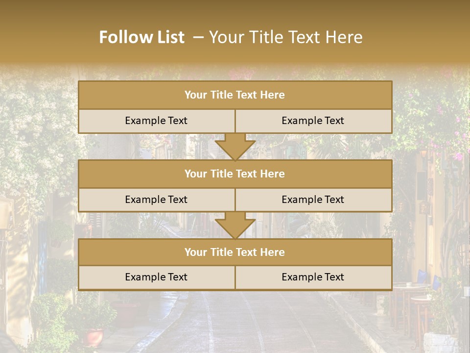 Folk Vivid Sightseeing PowerPoint Template
