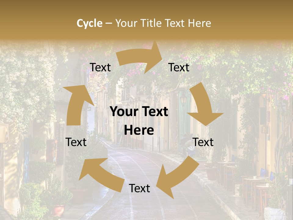 Folk Vivid Sightseeing PowerPoint Template