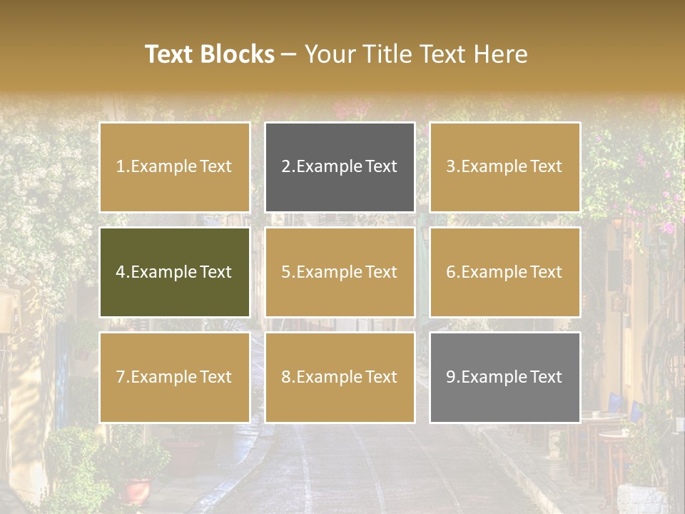 Folk Vivid Sightseeing PowerPoint Template