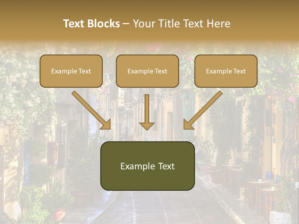 Folk Vivid Sightseeing PowerPoint Template
