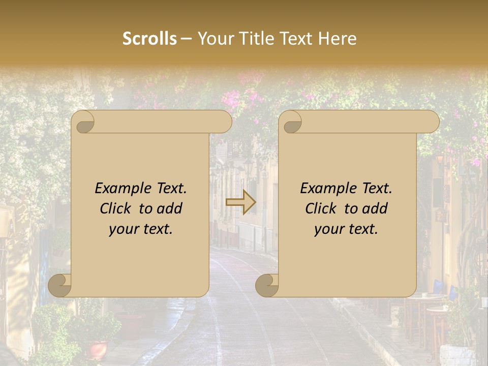 Folk Vivid Sightseeing PowerPoint Template