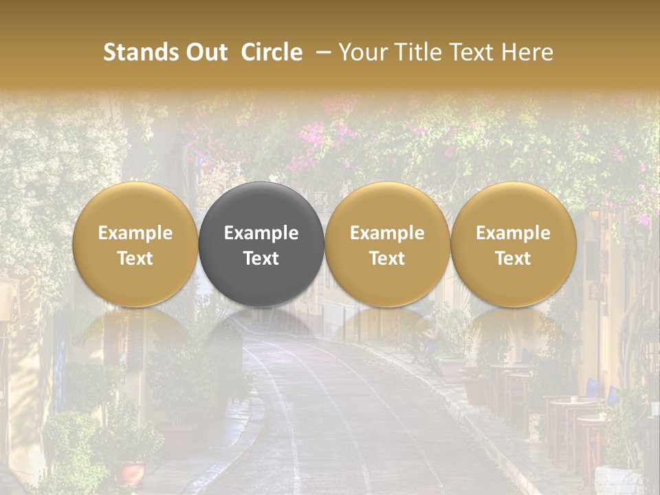 Folk Vivid Sightseeing PowerPoint Template