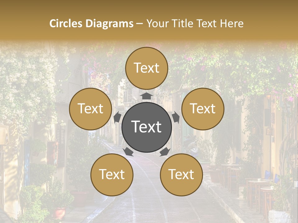 Folk Vivid Sightseeing PowerPoint Template