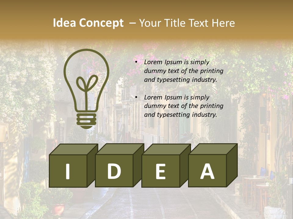 Folk Vivid Sightseeing PowerPoint Template