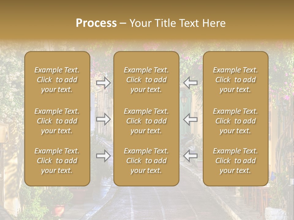 Folk Vivid Sightseeing PowerPoint Template