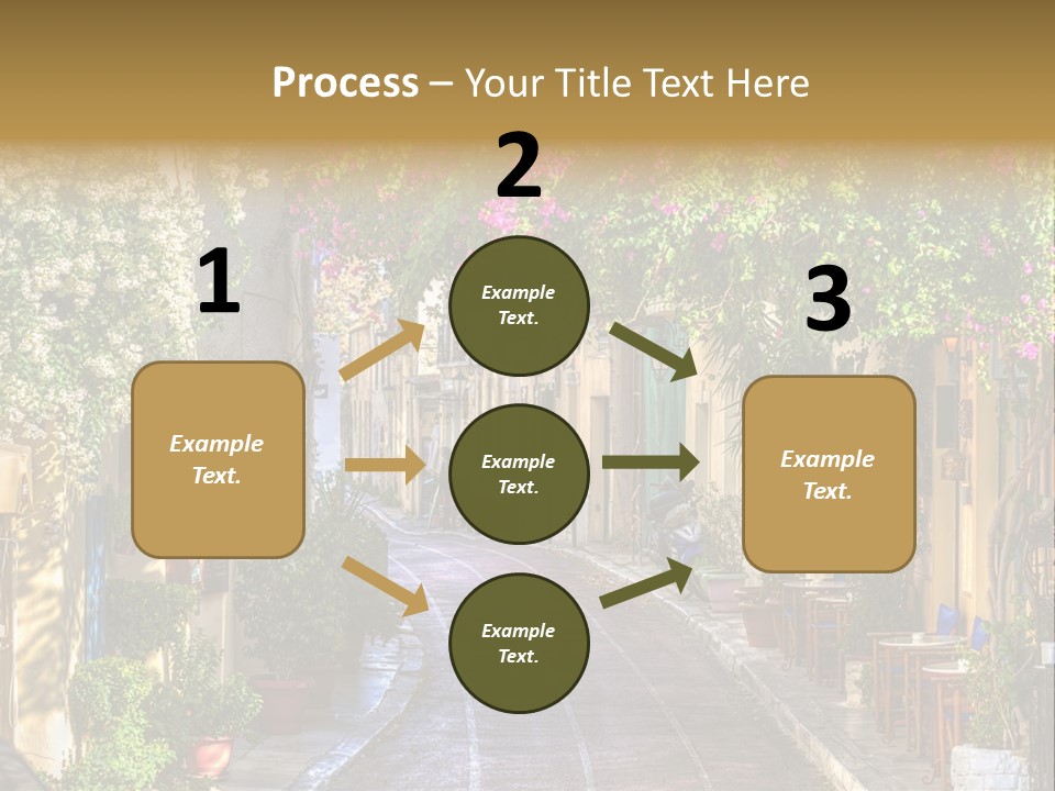 Folk Vivid Sightseeing PowerPoint Template