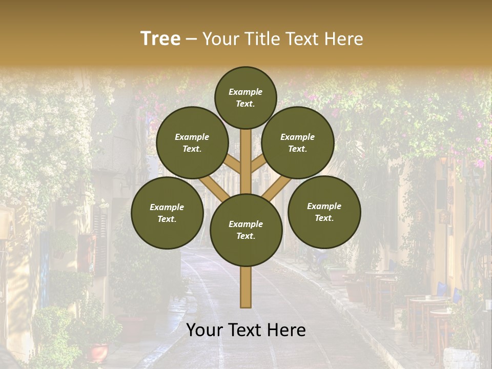 Folk Vivid Sightseeing PowerPoint Template