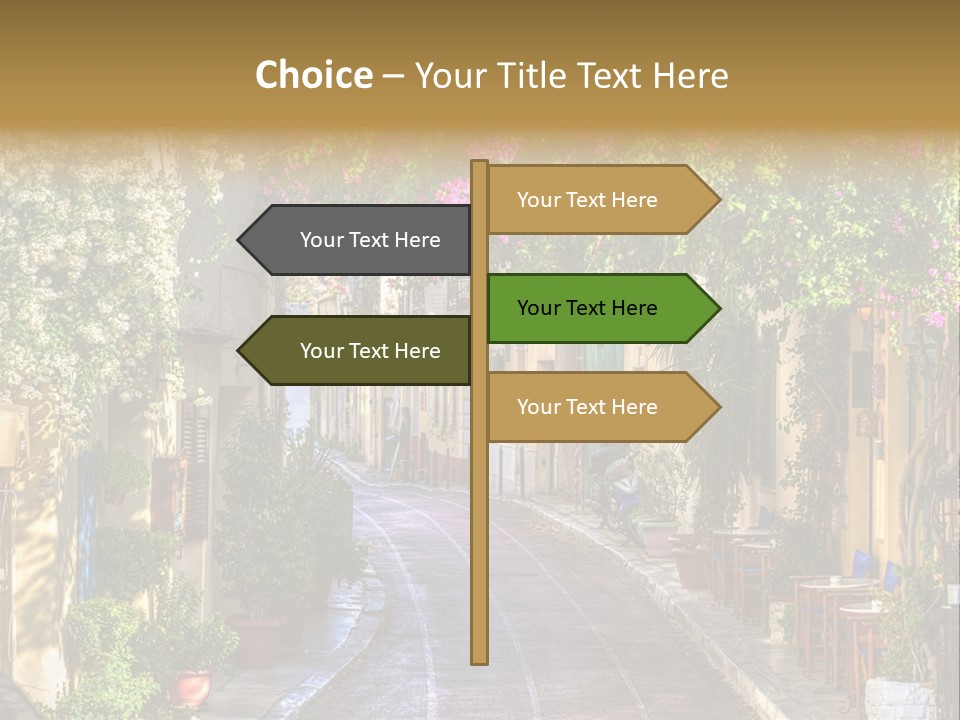 Folk Vivid Sightseeing PowerPoint Template