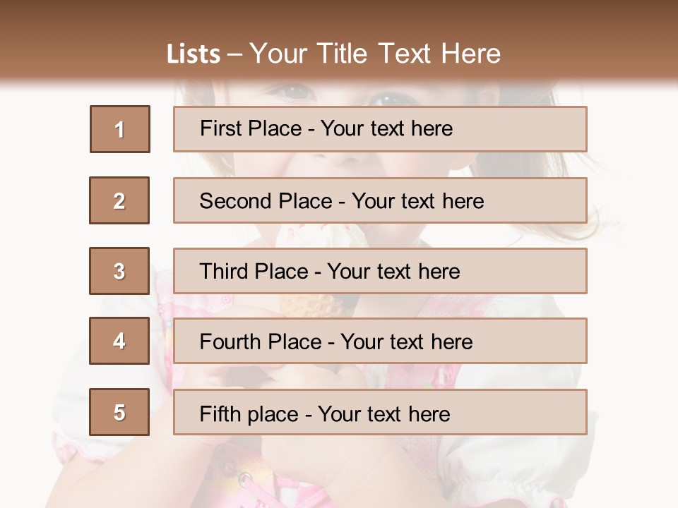 Positive Beauty Cone PowerPoint Template