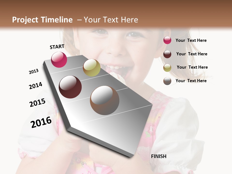 Positive Beauty Cone PowerPoint Template