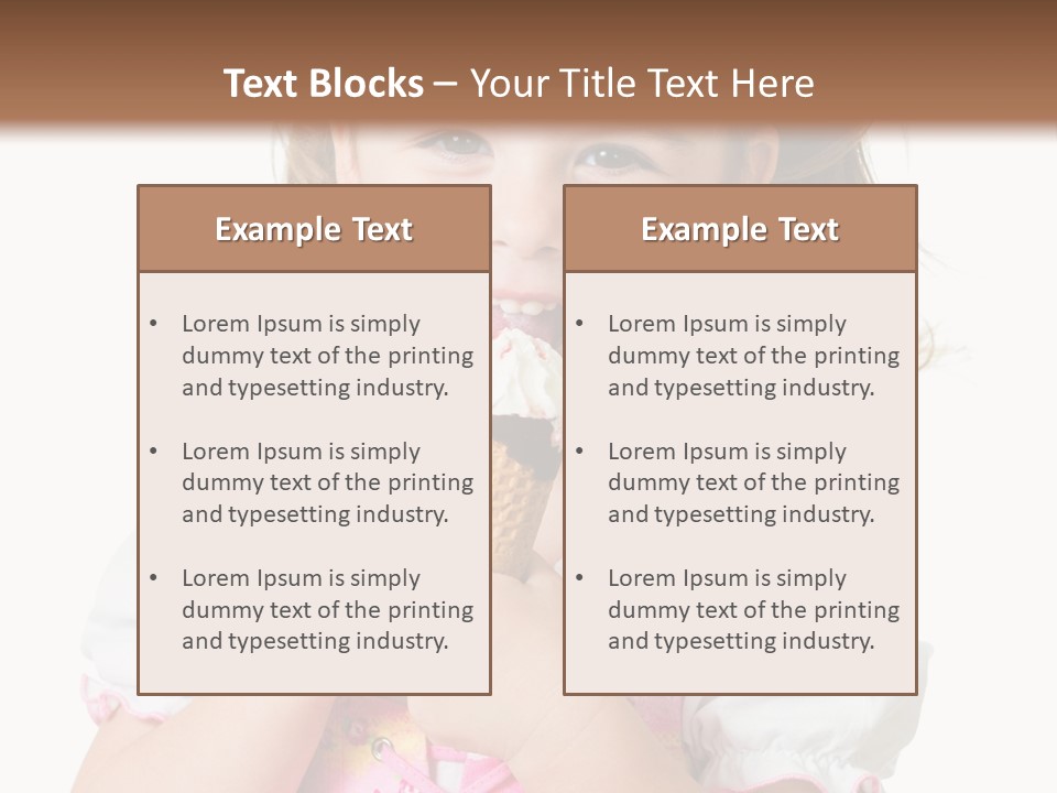 Positive Beauty Cone PowerPoint Template