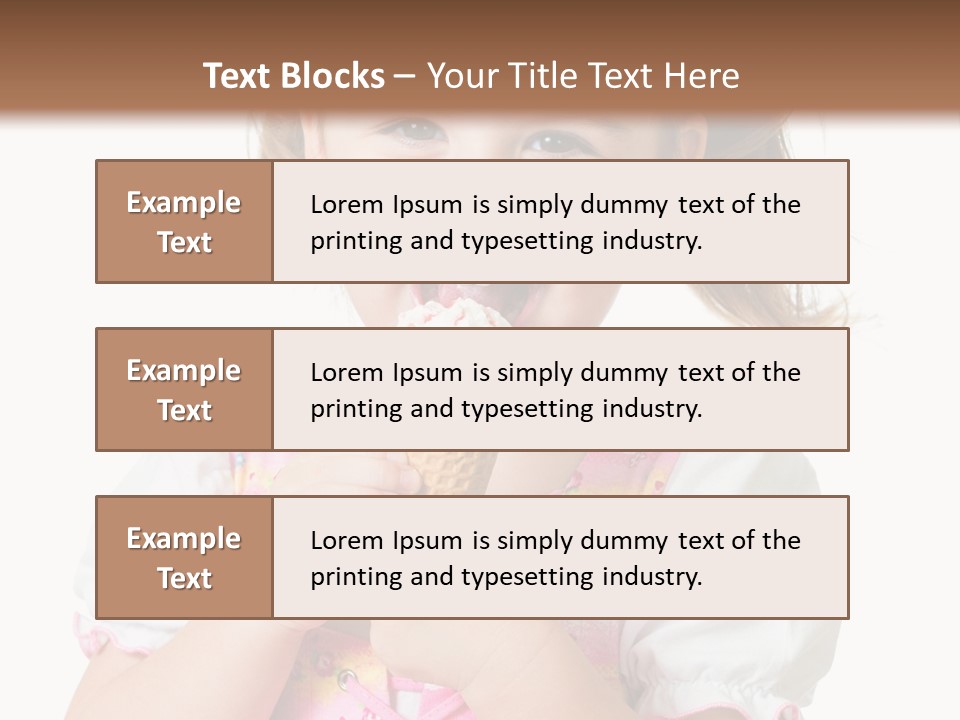 Positive Beauty Cone PowerPoint Template