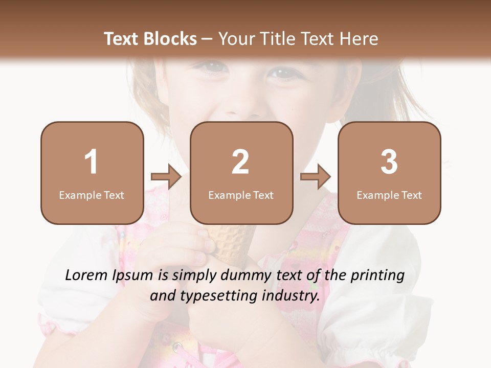 Positive Beauty Cone PowerPoint Template