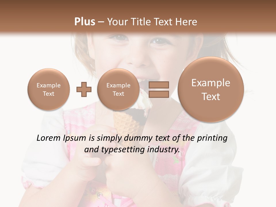 Positive Beauty Cone PowerPoint Template