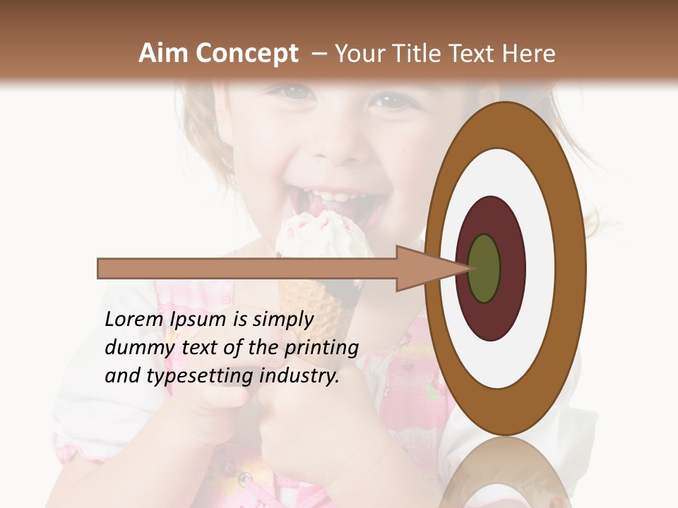 Positive Beauty Cone PowerPoint Template