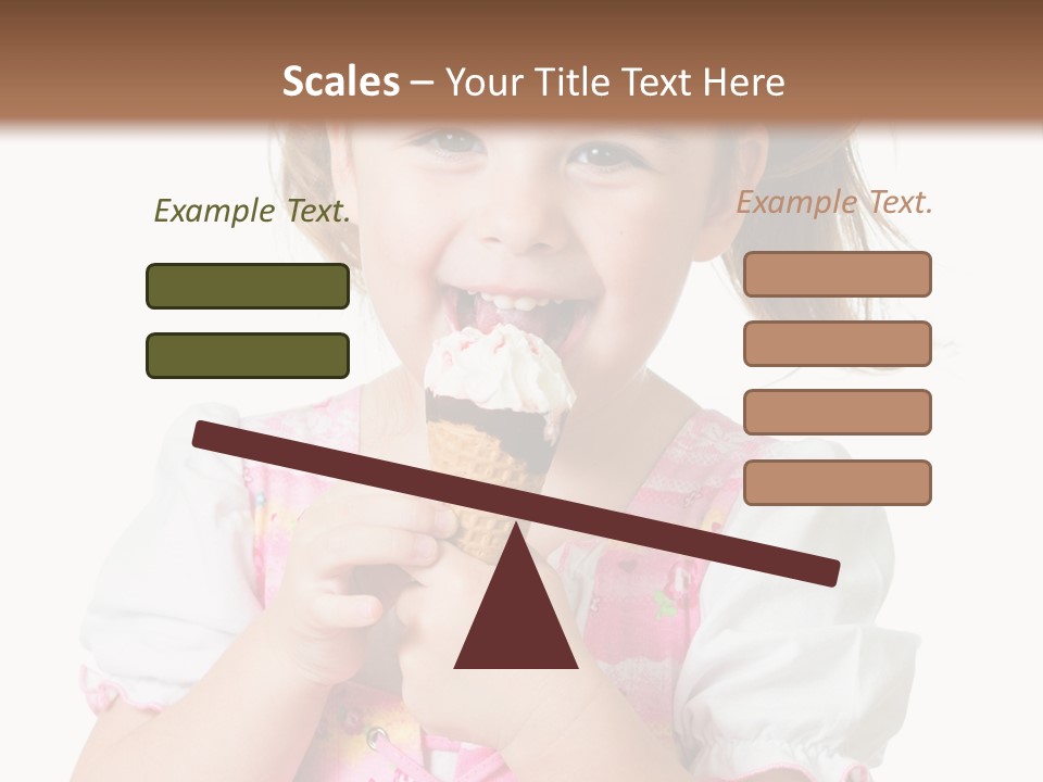 Positive Beauty Cone PowerPoint Template