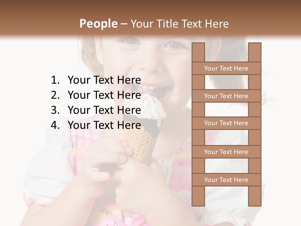 Positive Beauty Cone PowerPoint Template