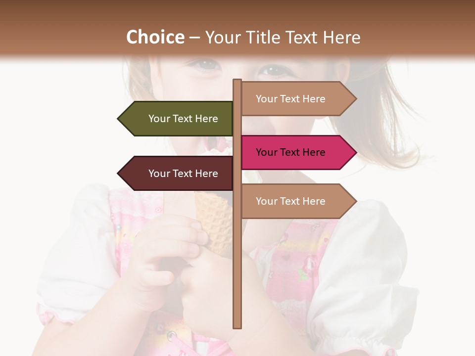 Positive Beauty Cone PowerPoint Template
