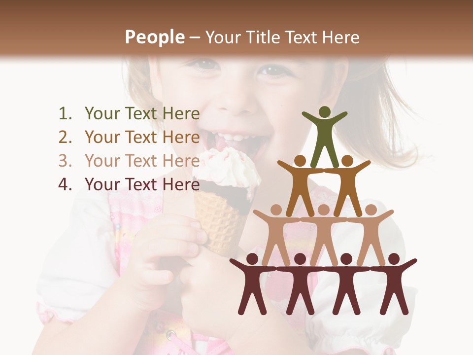 Positive Beauty Cone PowerPoint Template