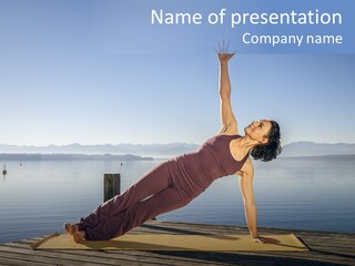 Fitness Meditation Pretty PowerPoint Template