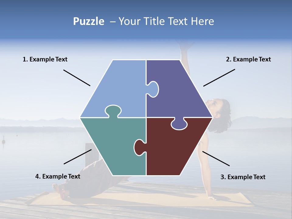 Fitness Meditation Pretty PowerPoint Template