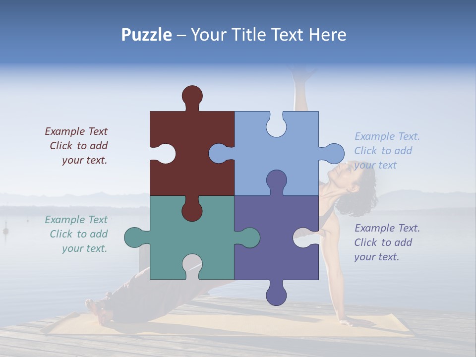 Fitness Meditation Pretty PowerPoint Template