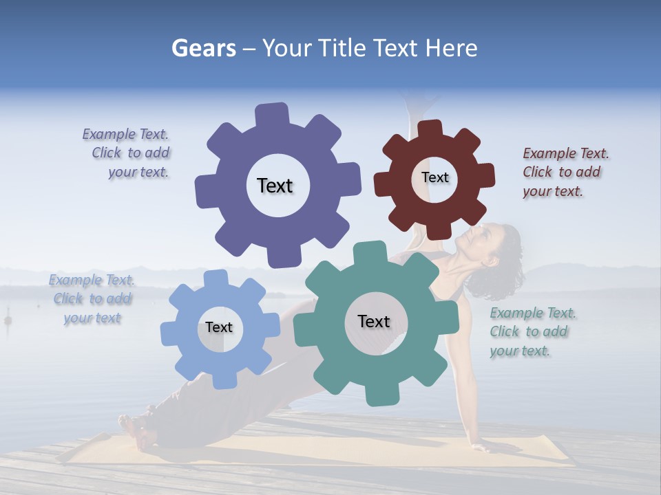 Fitness Meditation Pretty PowerPoint Template