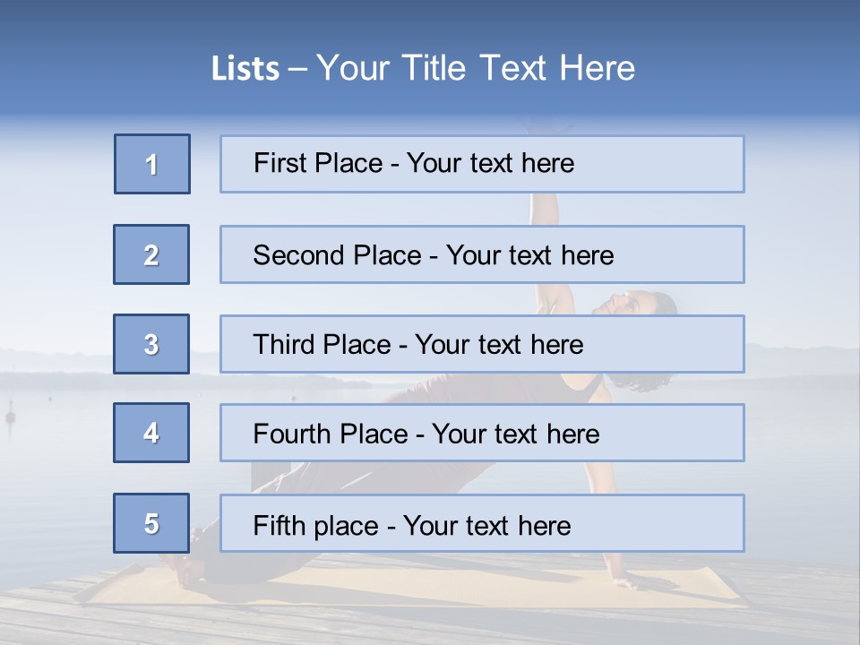 Fitness Meditation Pretty PowerPoint Template