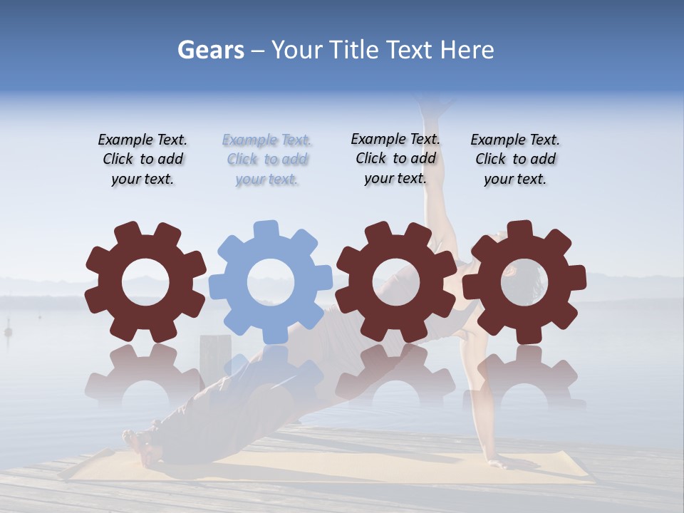 Fitness Meditation Pretty PowerPoint Template