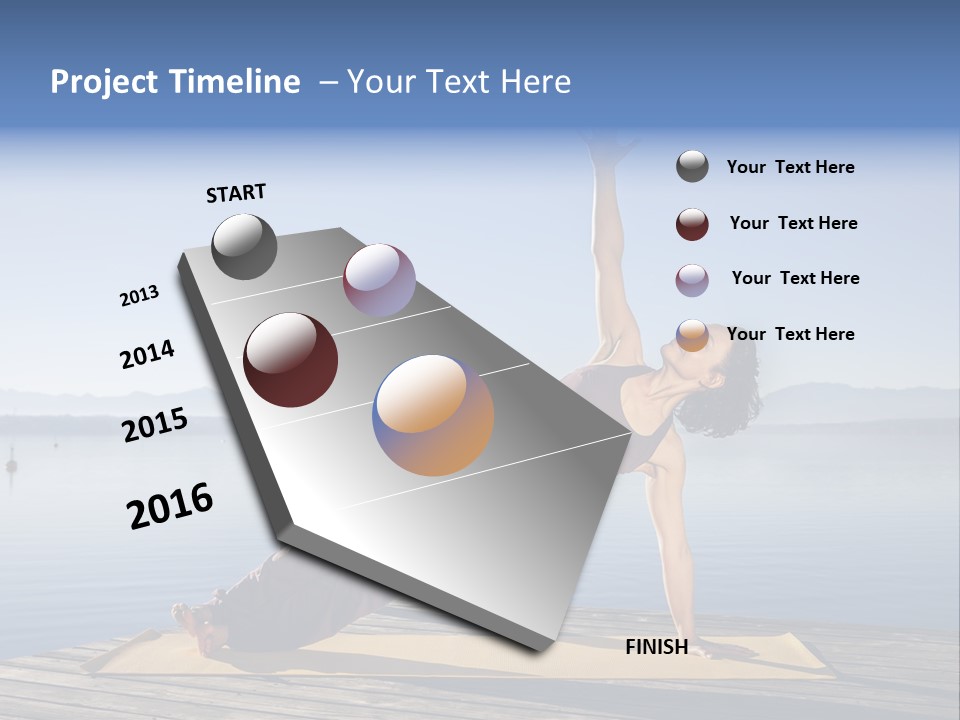 Fitness Meditation Pretty PowerPoint Template