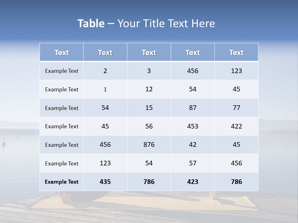 Fitness Meditation Pretty PowerPoint Template