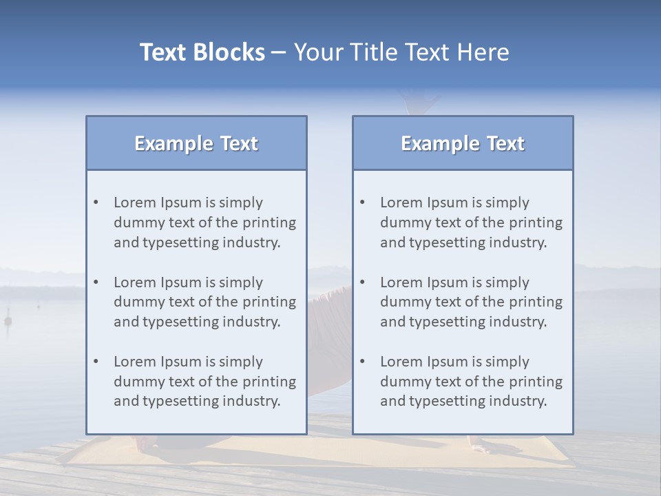 Fitness Meditation Pretty PowerPoint Template