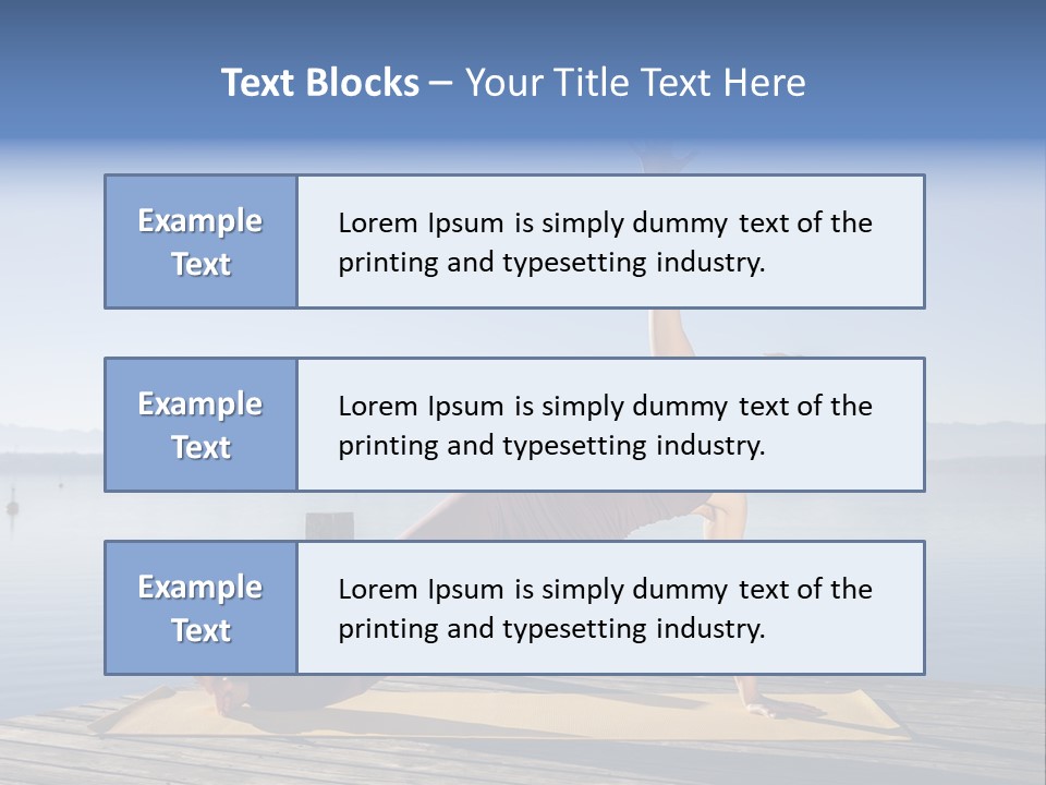 Fitness Meditation Pretty PowerPoint Template