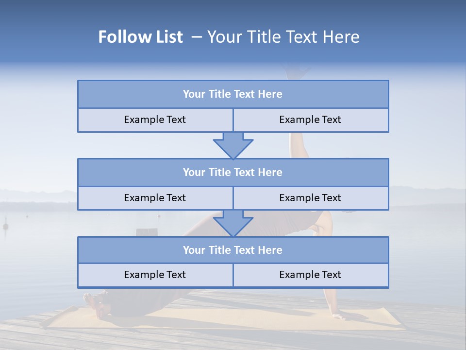 Fitness Meditation Pretty PowerPoint Template