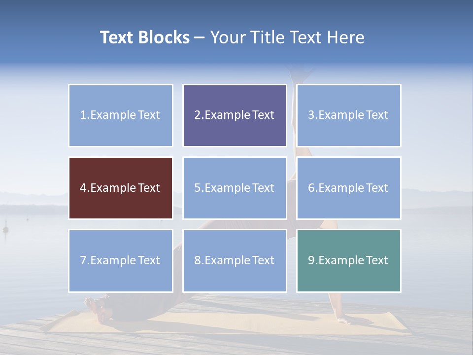 Fitness Meditation Pretty PowerPoint Template