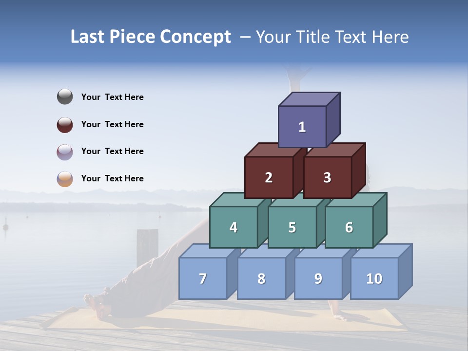 Fitness Meditation Pretty PowerPoint Template