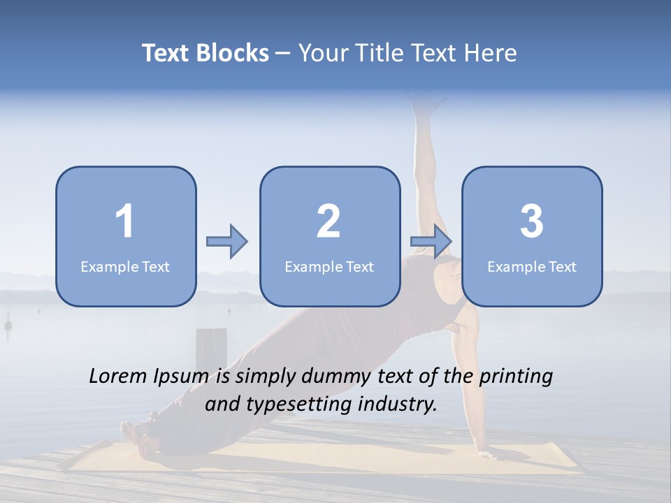 Fitness Meditation Pretty PowerPoint Template