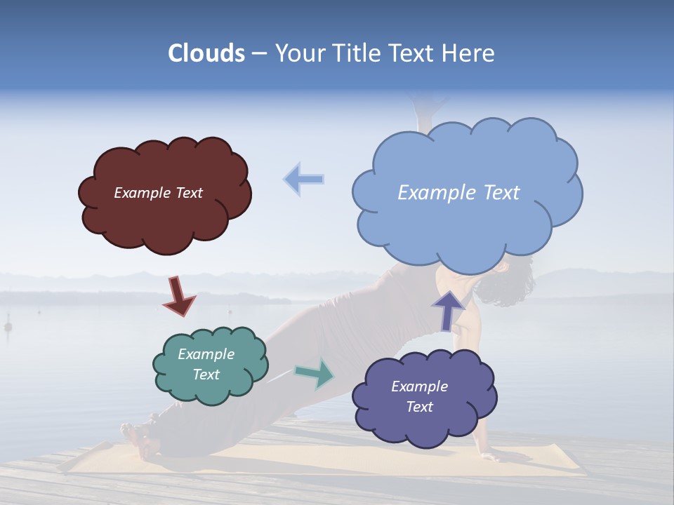 Fitness Meditation Pretty PowerPoint Template