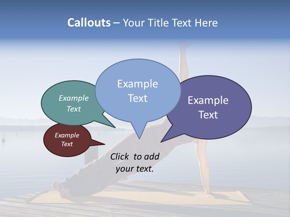 Fitness Meditation Pretty PowerPoint Template