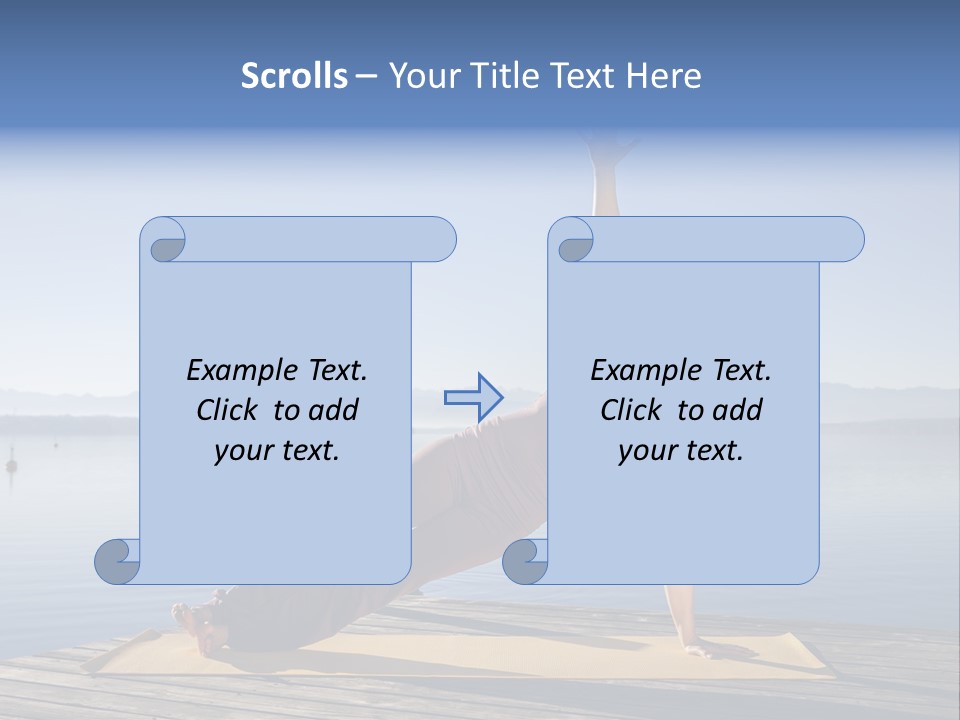 Fitness Meditation Pretty PowerPoint Template