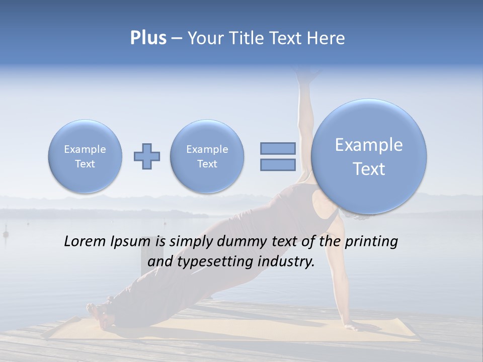 Fitness Meditation Pretty PowerPoint Template